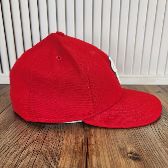 VINTAGE St Louis Cardinals New Era 59fifty Sz 7.5 Hat Cap Red Wool USA Baseball - Picture 4 of 11